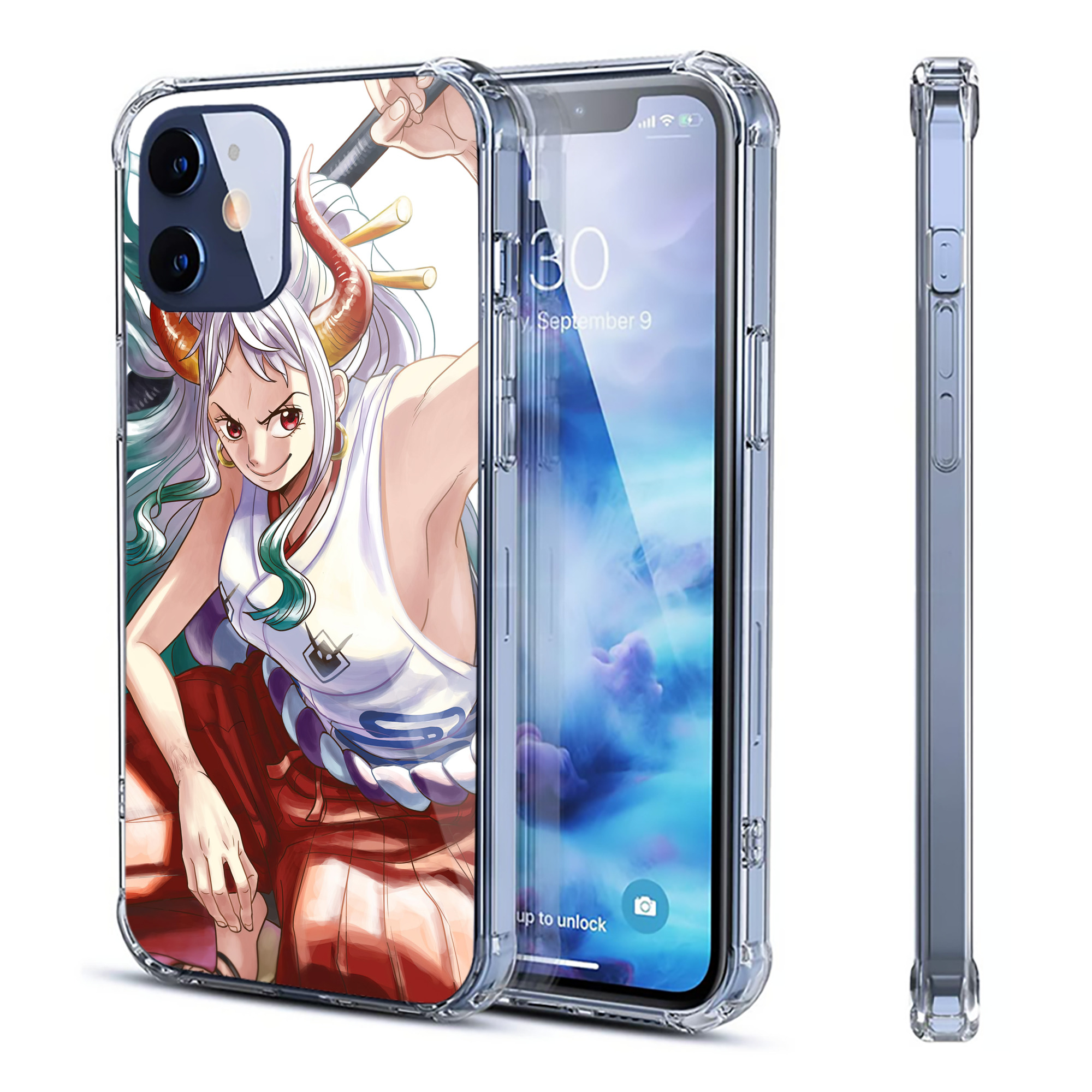 （画像用） ワンピース ONE PIECE 【iPhone 12シリーズ対応】透明スマホケース（クリアソフトケース）